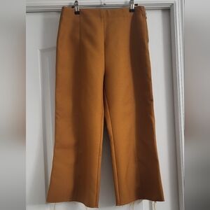 Topshop Wide Leg Cropped Mustard yellow Pants -29 like new